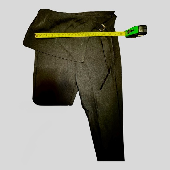 Chic Black Flare Women's Skirt overlay Pants - Picture 4 of 6